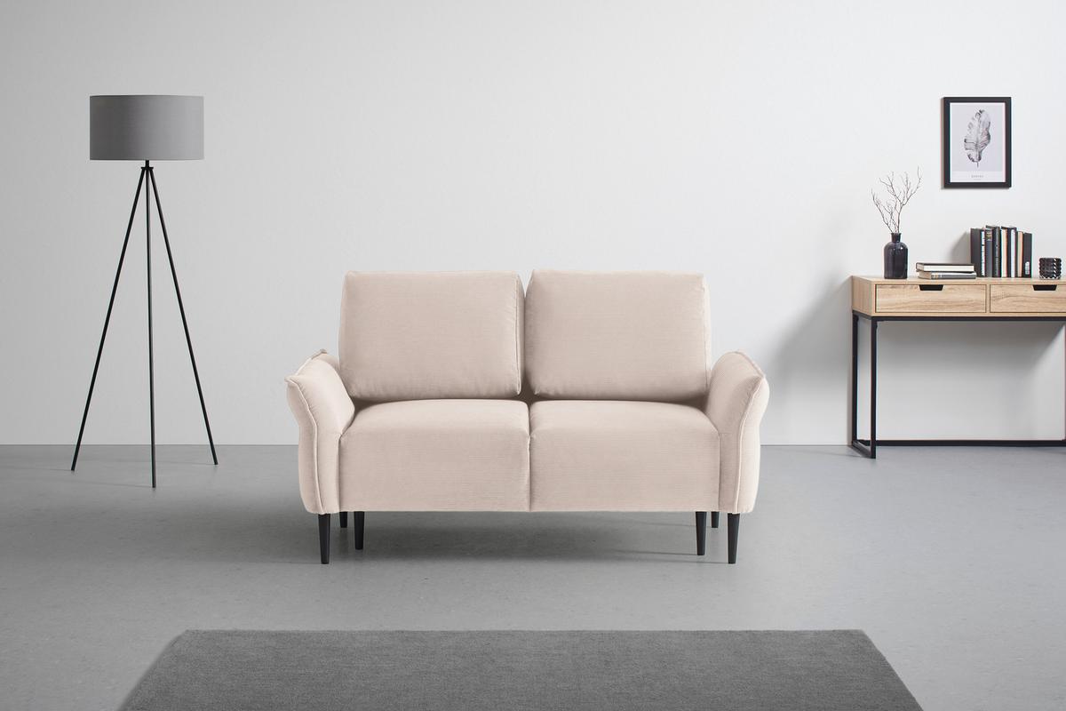 2-Sitzer-Sofa Custom Dunkelgrün - Dunkelgrün/Greige, MODERN, Holz/Textil (150/85/92cm) - Mömax