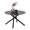 SOFFBORD MARBELLA - svart, Modern, metall/keramik (70/70/44cm) - Mömax