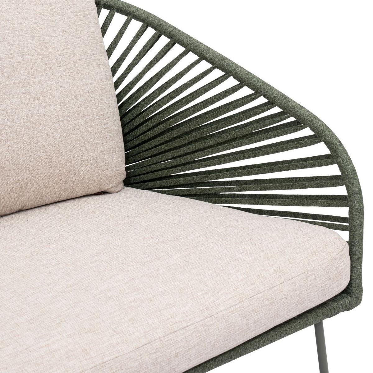 Vrtni Set Belano - zelena/bež-smeđa, Basics, metal (290,4/170/73,6cm)