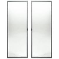 Türenset aus Glas in Anthrazit - Anthrazit, MODERN, Glas/Metall (74/101cm) - Mömax