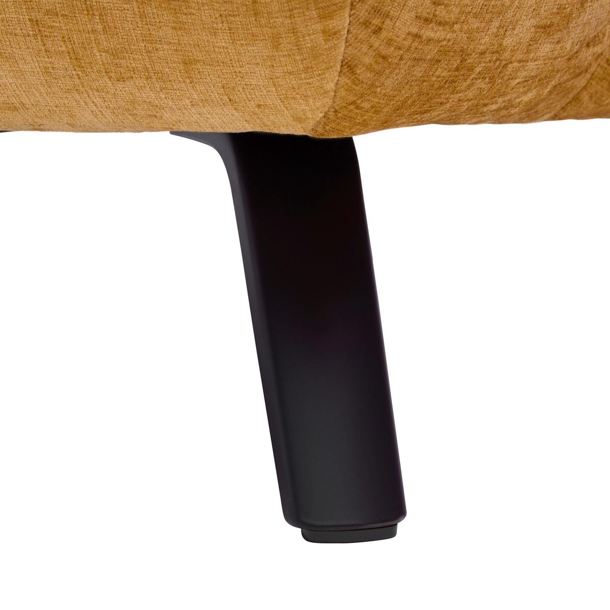 Wohnlandschaft New York Rechts Bronze ca. 261x87-104x288cm - Schwarz/Bronzefarben, MODERN, Holzwerkstoff/Textil (261/87-104/288cm) - Premium Living