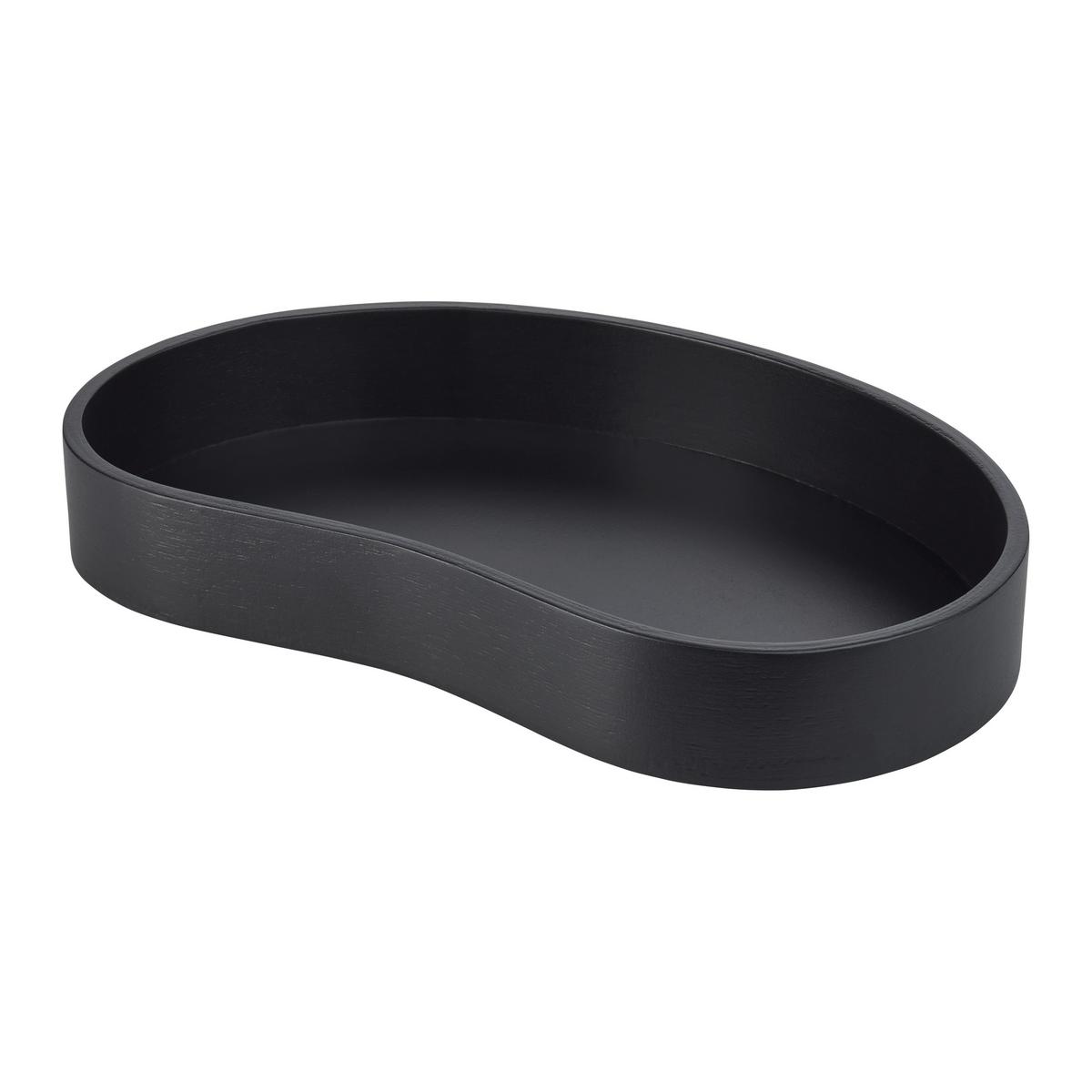 Dekoblatt Fiona in Schwarz - Schwarz, Basics, Holz (36/22,5/4cm) - Modern Living