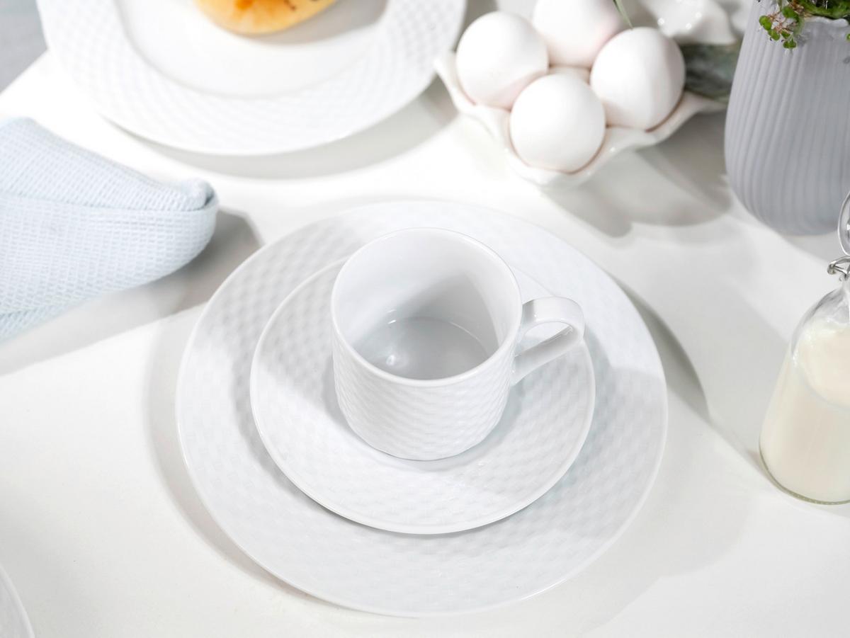 Kavni Servis Polo, 18-Delni - bela, Basics, keramika - Creatable