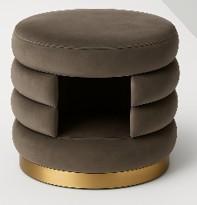 Ülőke Kisállat Kuckóval Deto - barna, Trend, faalapú anyag/textil (38/47cm)