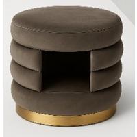 Ülőke Kisállat Kuckóval Deto - barna, Trend, faalapú anyag/textil (38/47cm)