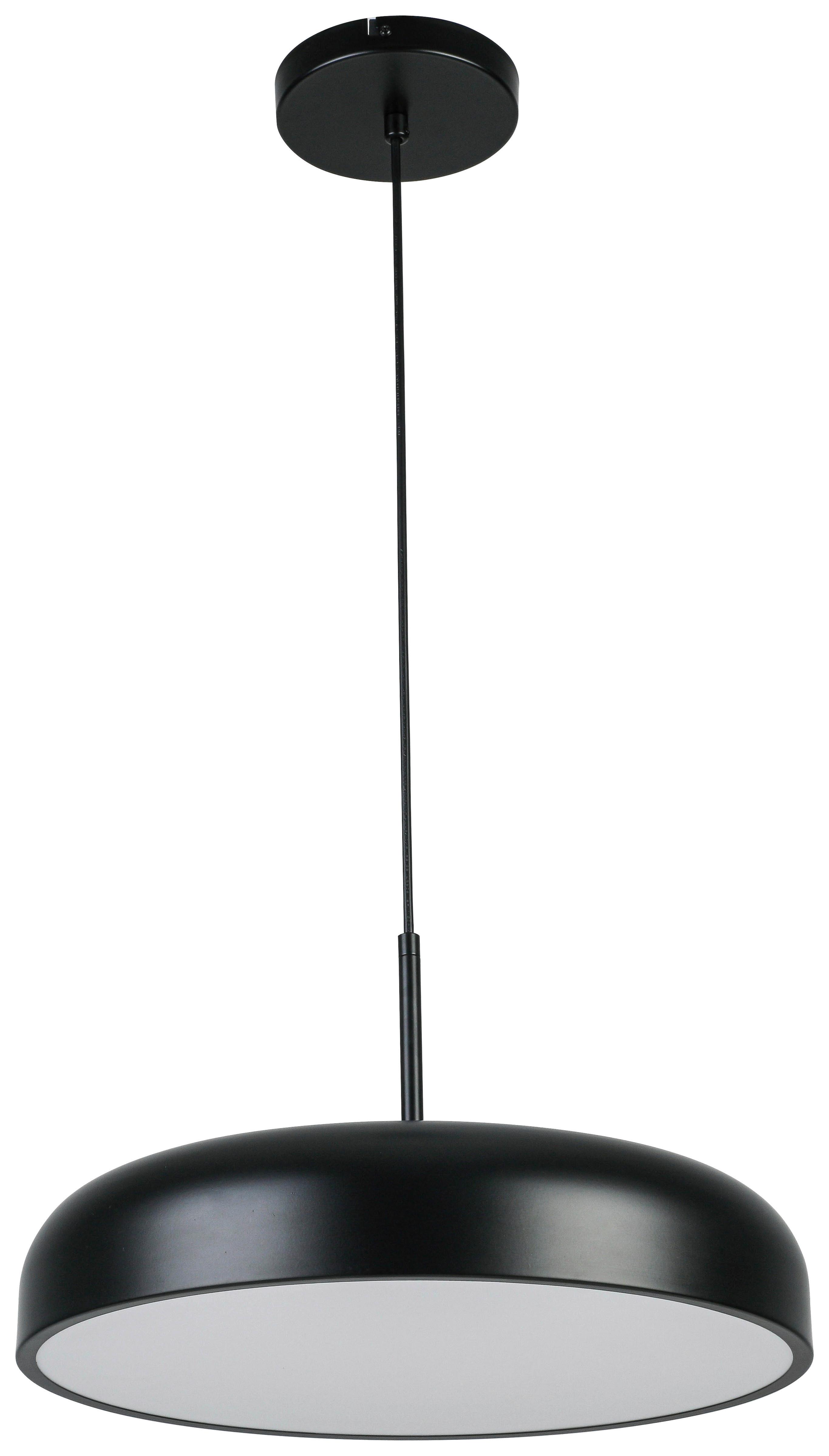 LED-HÄNGLAMPA MIKE - vit/svart, Modern, metall/plast (40/40/130cm) - Mömax