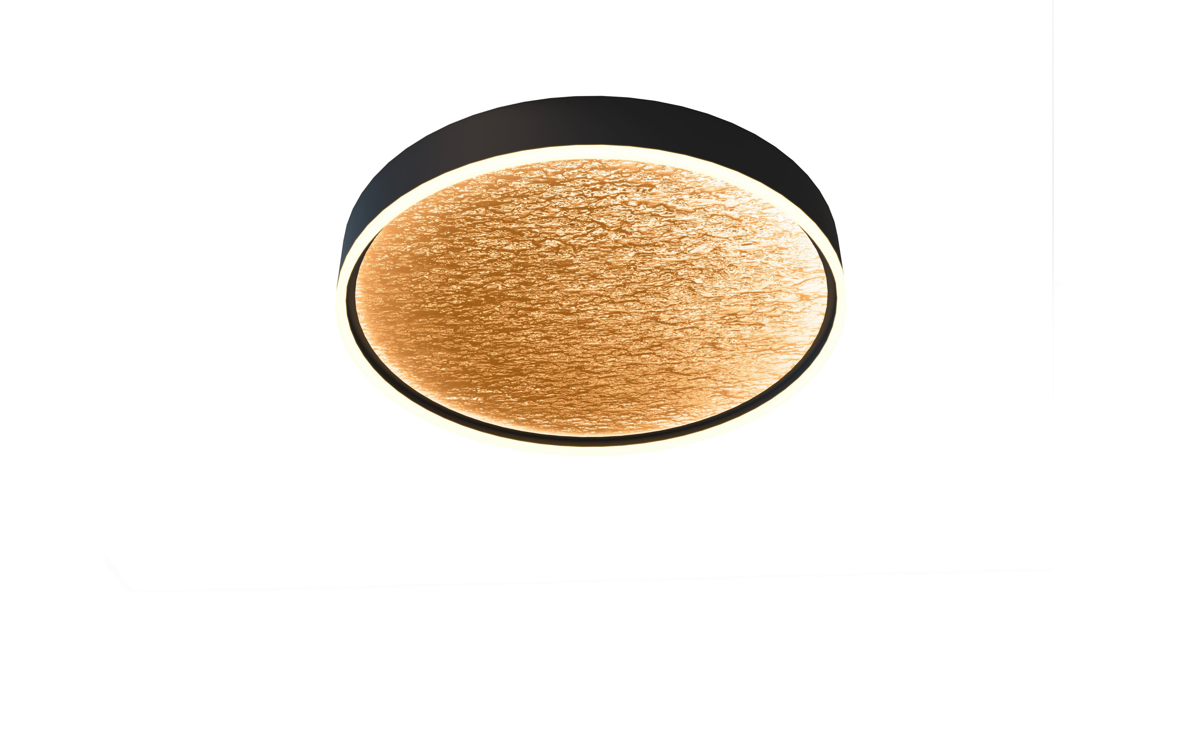 LAMPA SUFITOWA LED 9002-104L - czarny/złoty, Design, tworzywo sztuczne/metal (60/7cm) - Globo