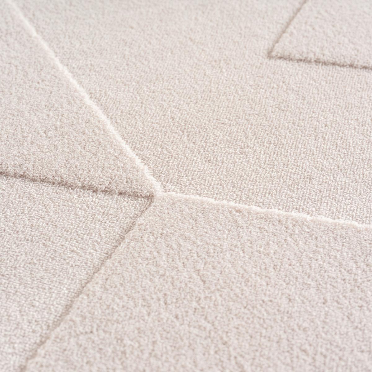 Ravno Rkana Preproga Pompei, Krem Barva, 160x230cm - krem barve, Konvencionalno, tekstil (160/230cm) - Novel