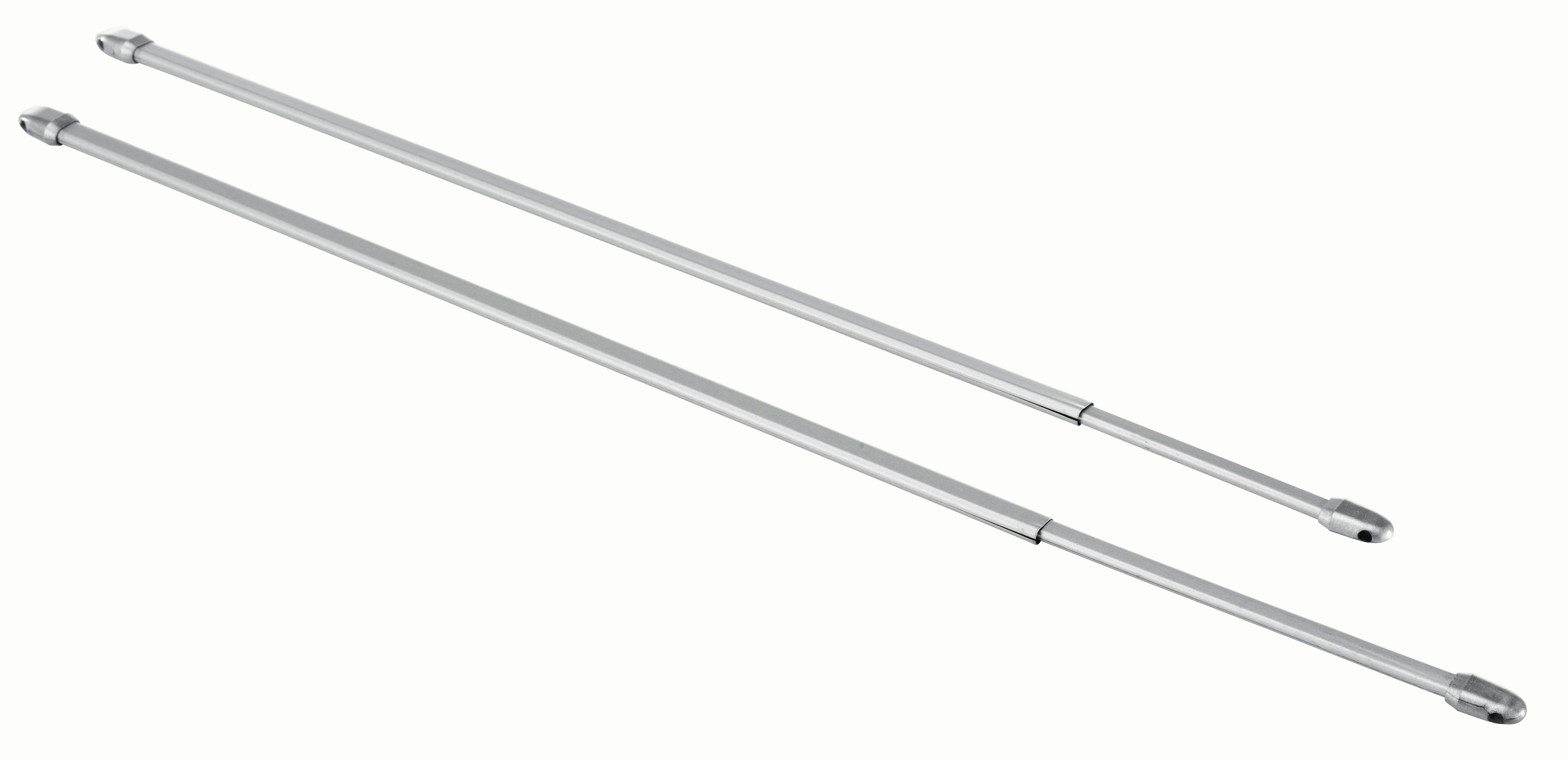 Virtagenstange Simple ca. 40-60cm - Silberfarben, Metall (40-60cmcm) - Modern Living