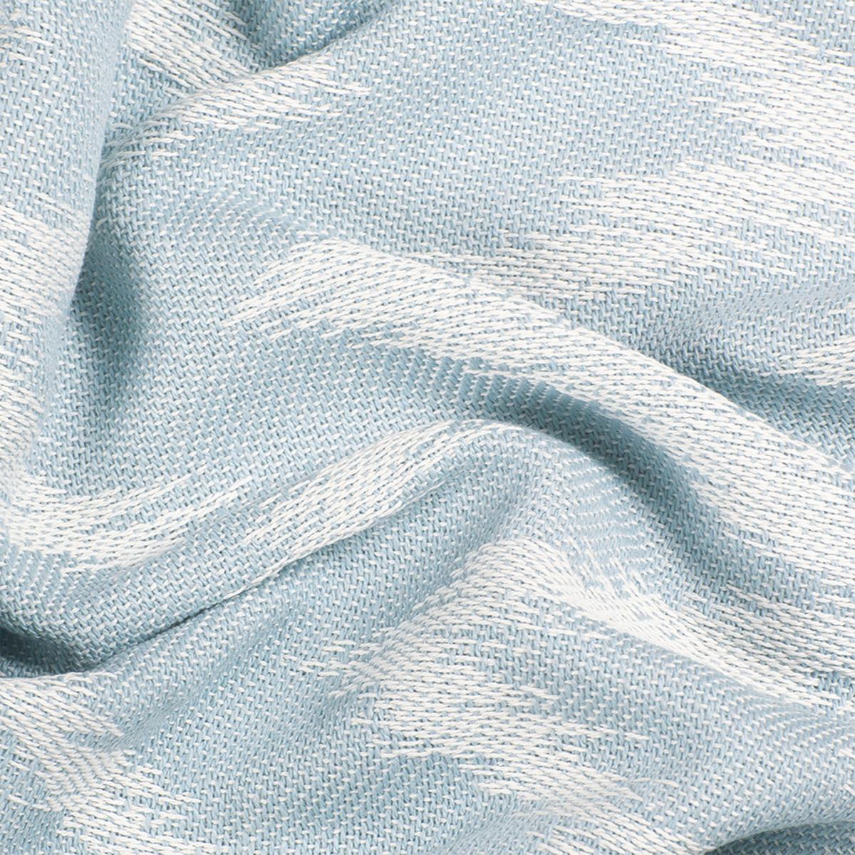 PLED T-ZIG ZAG 75311-084-140-180 - biały/jasnoniebieski, Konventionell, tkanina (140/180cm) - Tom Tailor