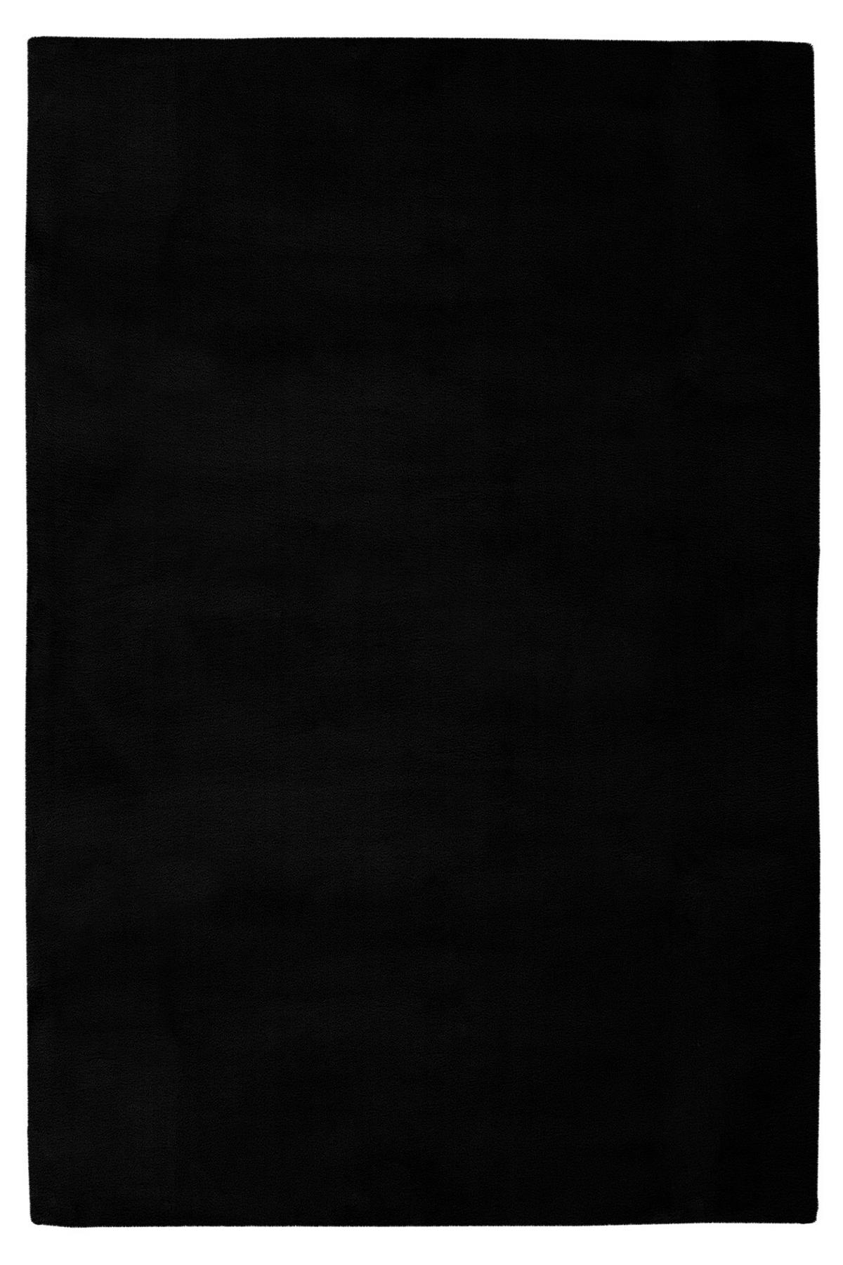 Hochflorteppich My Cha Cha Schwarz ca. 160x230cm - Schwarz, Basics, Textil (160/230cm) - Obsession