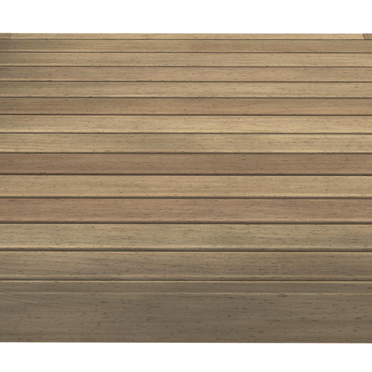 KOMPLET MEBLI TARASOWYCH MARINA - antracytowy/kolor drewna tekowego, Modern, tworzywo sztuczne/drewno (240/180cm) - Ambia Garden