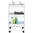 Večnamenski Voziček Baggo - bela, kovina/umetna masa (39/78/46cm) - Modern Living Večnamenski Voziček Baggo - bela, kovina/umetna masa (39/78/46cm) - Modern Living