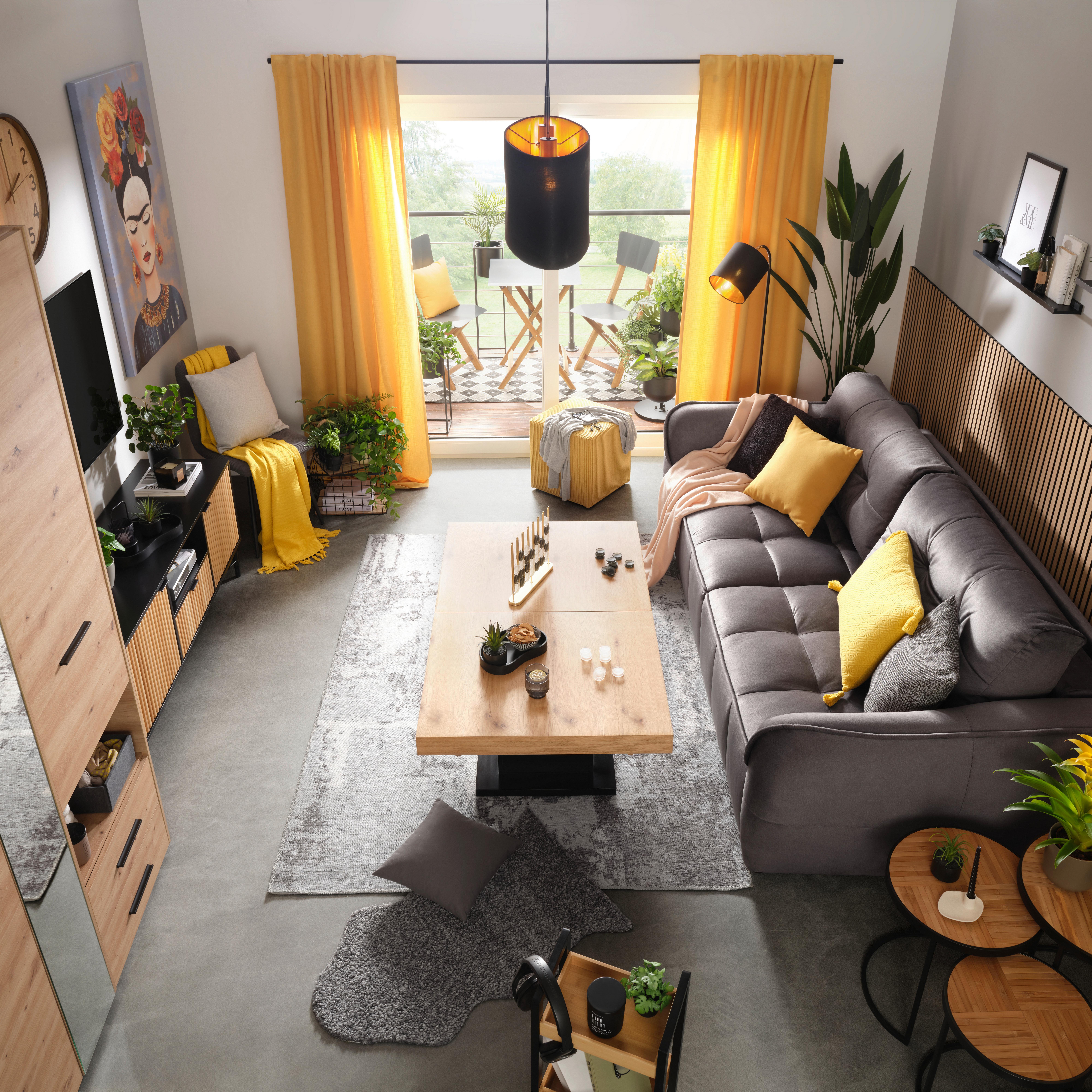 Tagesdecke Frieda in Gelb ca. 130x180cm - Gelb, LIFESTYLE, Textil (130/180cm) - Modern Living