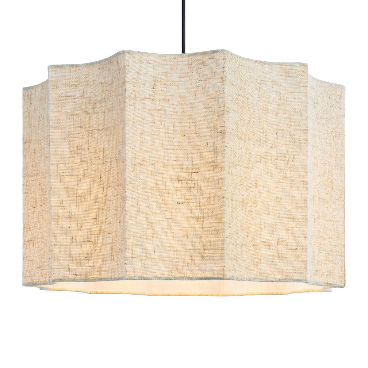 LAMPA WISZĄCA REBECCA - kolor naturalny, Trend, tworzywo sztuczne/metal (38/120cm) - Novel