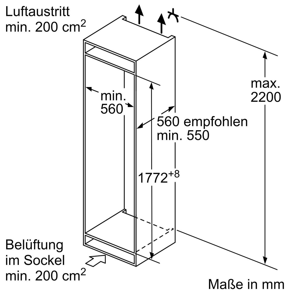 Kühl-Gefrier-Kombination KIV86NSE0 - MODERN (54,1/177,2/54,8cm) - Bosch
