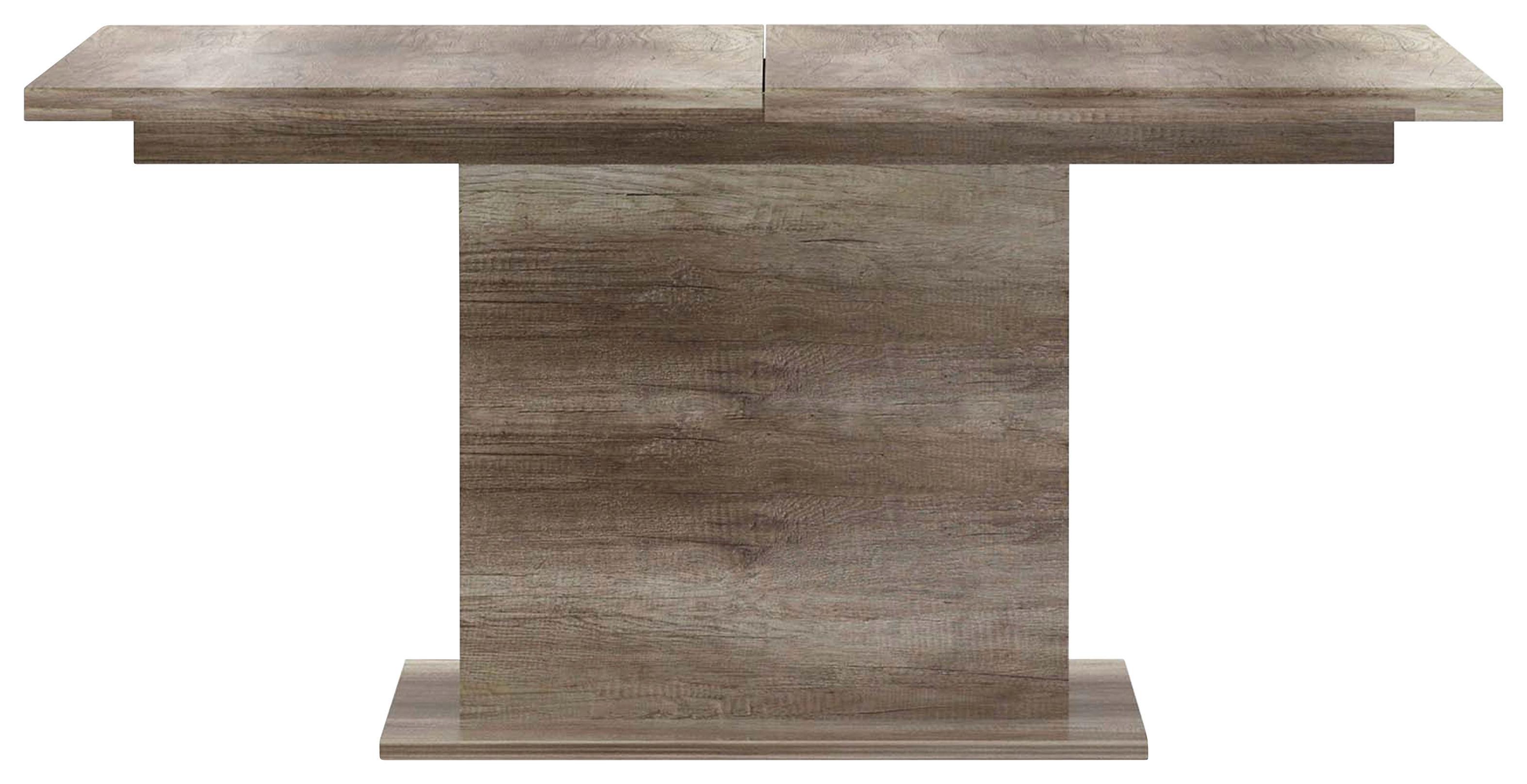 Stol Za Blagovaonicu Tiziano - boje hrasta, Moderno, drvni materijal/metal (160-200/76,6/90cm) - Modern Living