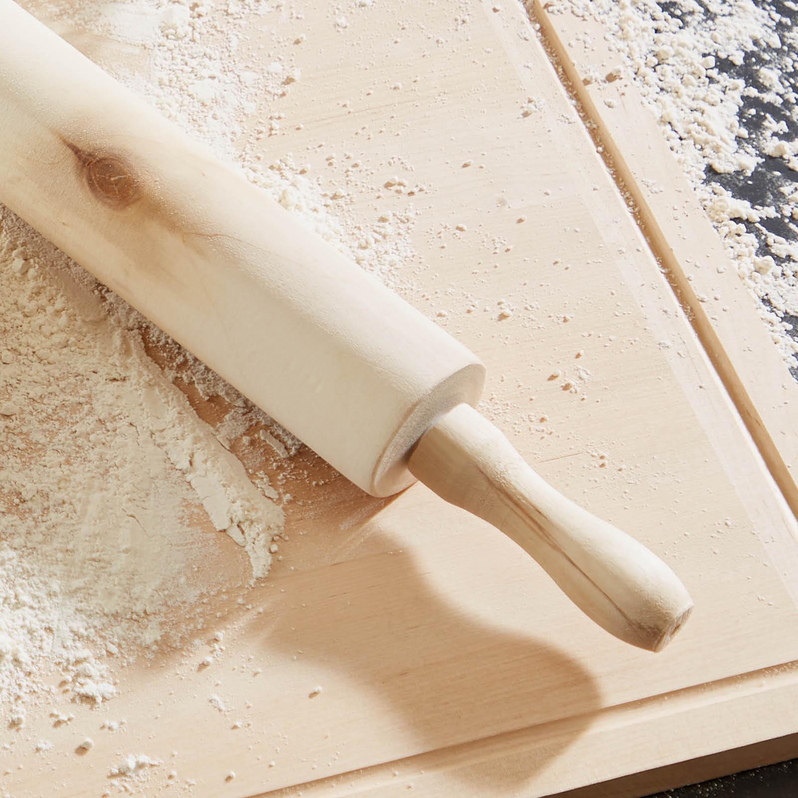 Teigrolle Babsi Naturfarben - Naturfarben, KONVENTIONELL, Holz (5/45cm) - Mömax