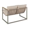 LOUNGEGRUPP LARA - grå/cremefärgad, Modern, metall/glas (114cm) - Bessagi Garden