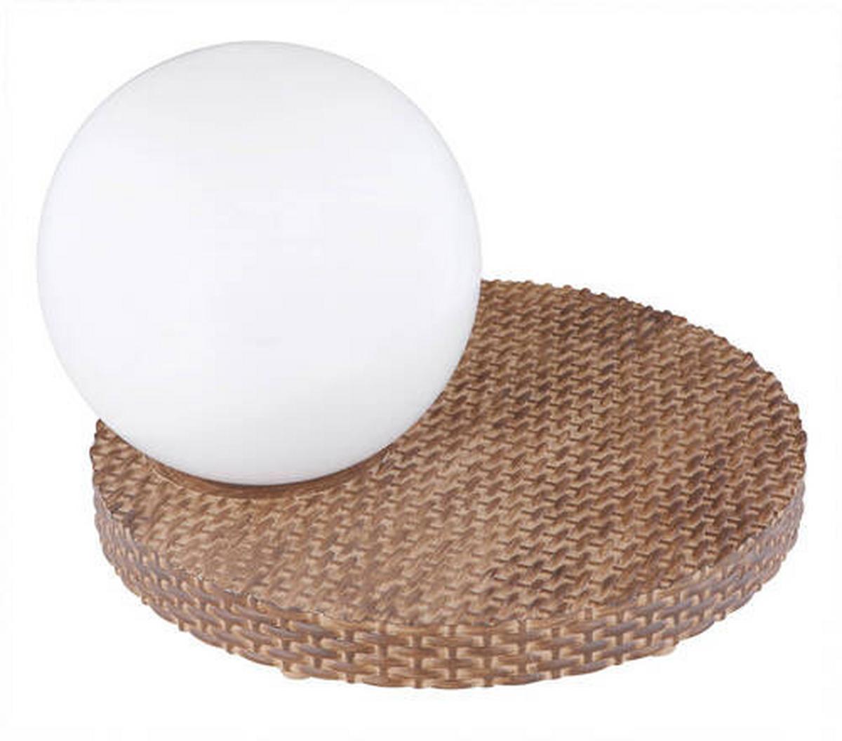 Svjetiljka Solarna 36851 - bijela/smeđa, Natur, plastika (20/20/17cm) - Globo