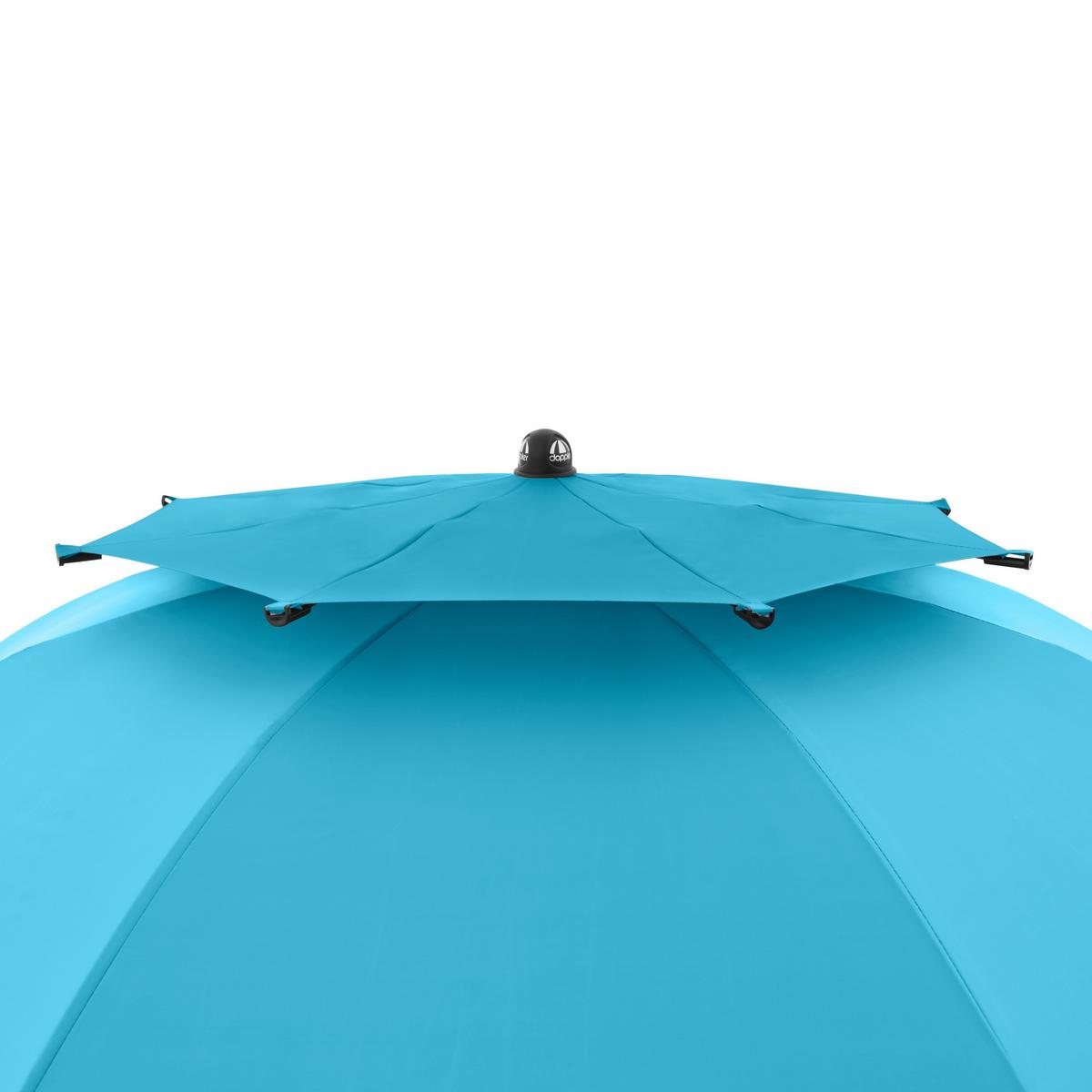 Sonnenschirm GS Windprofi Neo 200 Hellblau/Anthrazit - Anthrazit/Hellblau, KONVENTIONELL, Textil/Metall (200/238cm) - Doppler