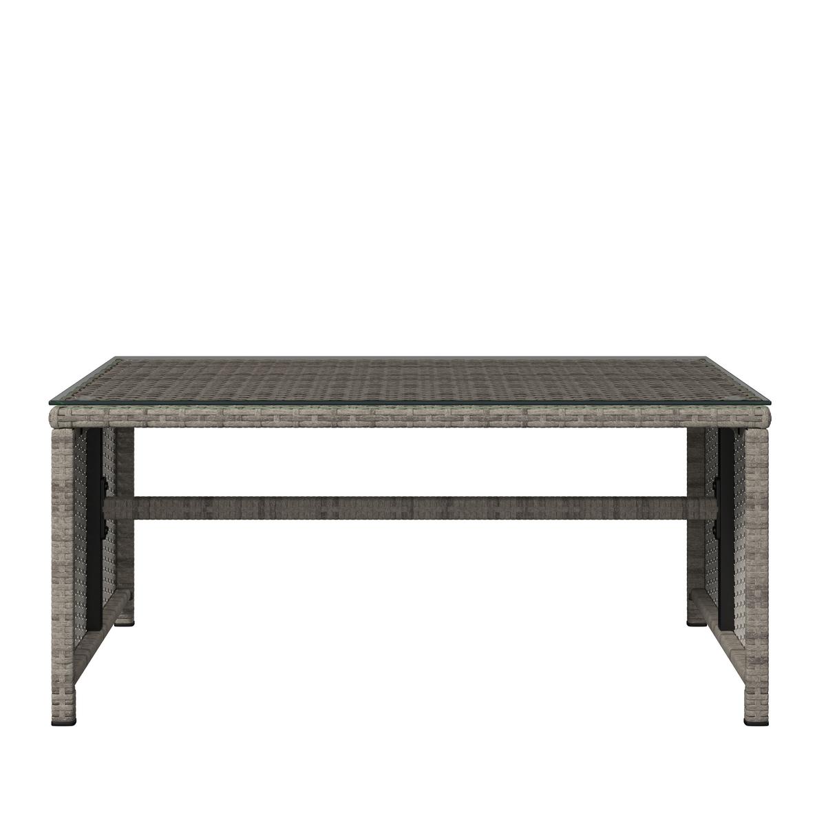 Kerti Garnitúra Michelle - világosszürke/antracit, Basics, műanyag/textil