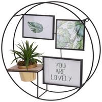 Bilderrahmen Leon Ø ca. 44cm - Goldfarben/Schwarz, Modern, Holz/Kunststoff (44/12cm) - Modern Living