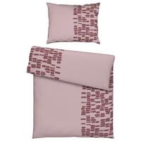 BETTWÄSCHESET BRUSH STROKES - Rosa, Textil (160/210cm) - Modern Living
