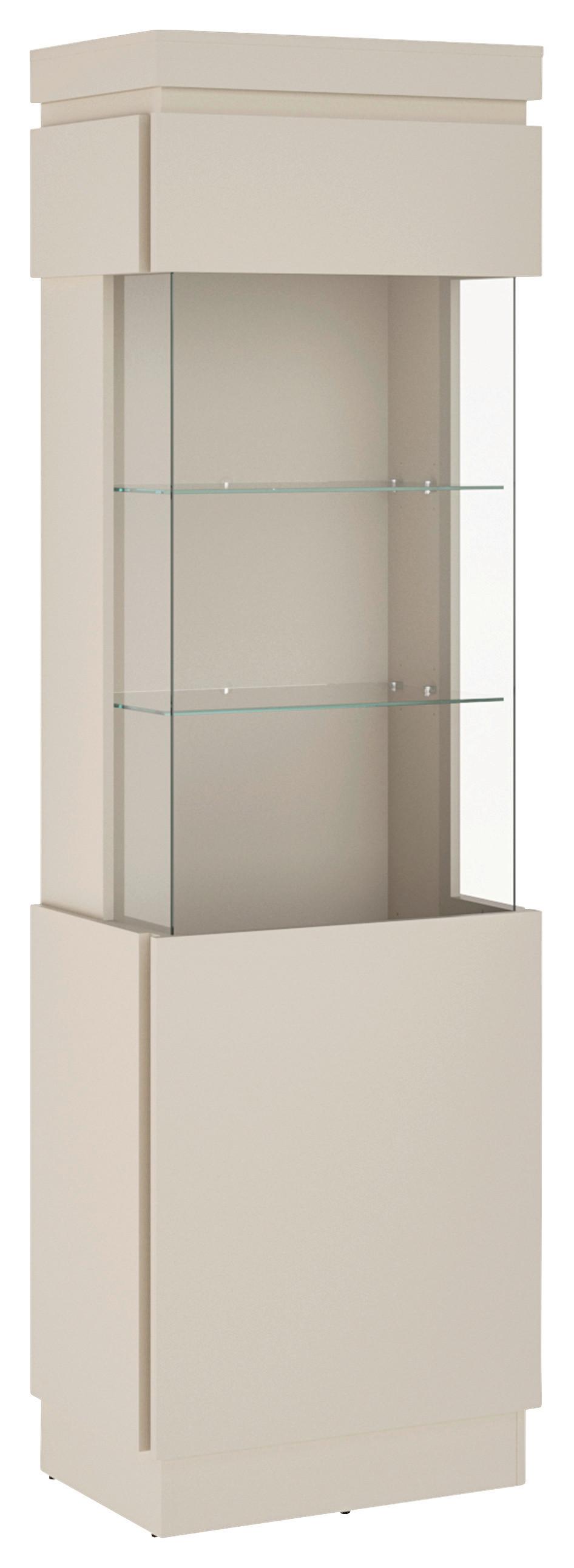 Vitrină Camira - cașmir, Basics, sticlă/material pe bază de lemn (60/200,5/40cm) - Modern Living