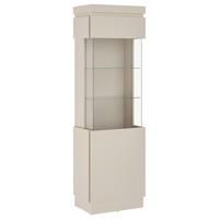 Vitrină Camira - cașmir, Basics, sticlă/material pe bază de lemn (60/200,5/40cm) - Modern Living