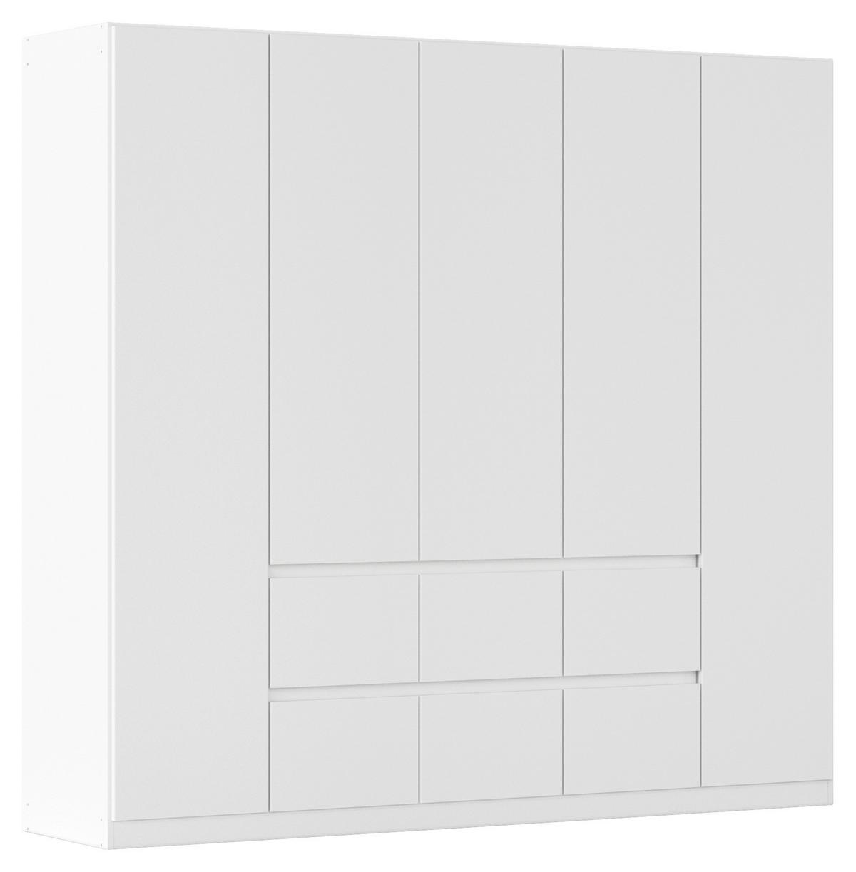 DULAP  USI ROTATIVE MAINZ - alb, Basics, material pe bază de lemn (226/210/54cm) - Modern Living