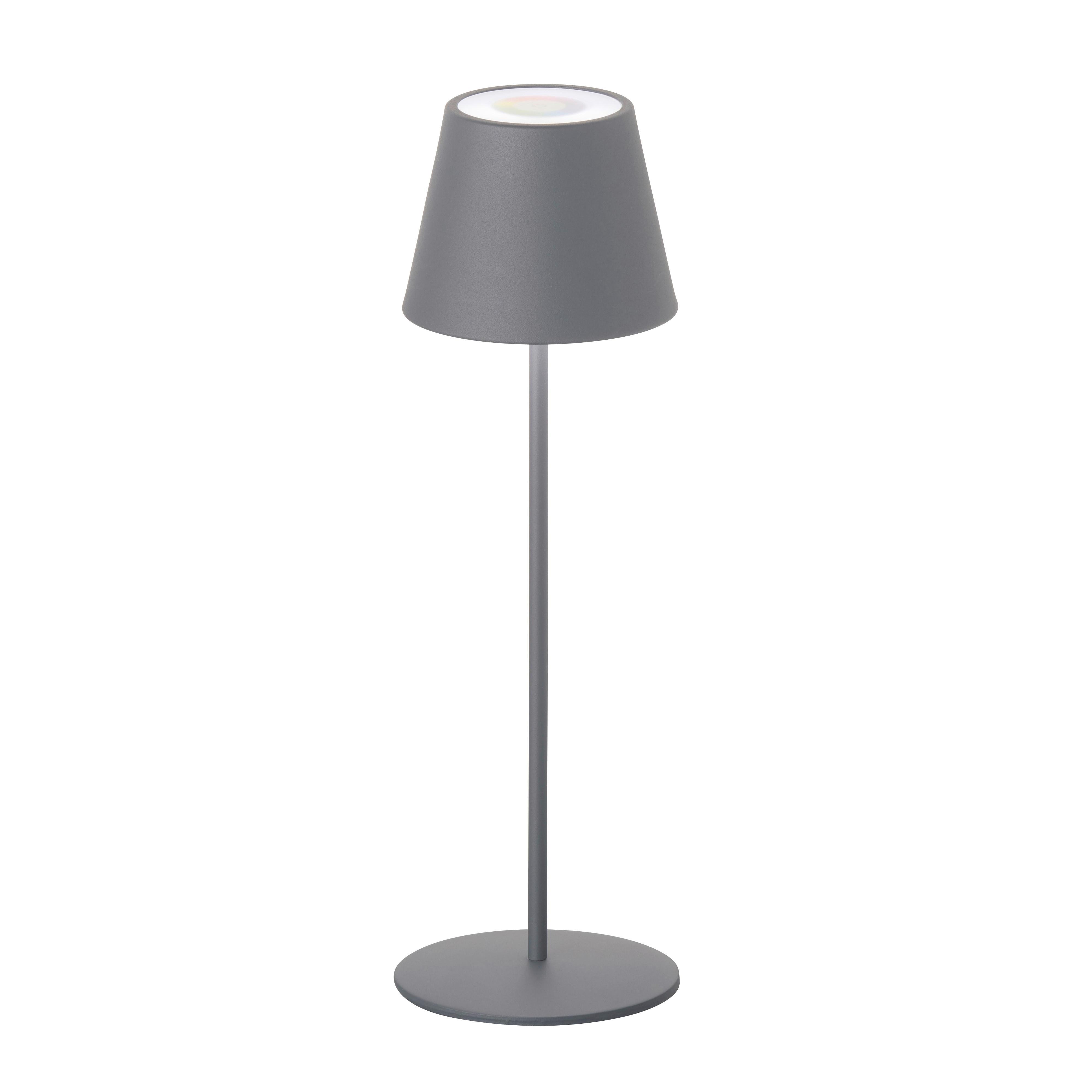 LAMPA STOŁOWA Z AKUMULATOREM 850212 COSENZA - czarny/kolor piaskowy, Konventionell, metal (12/38cm)