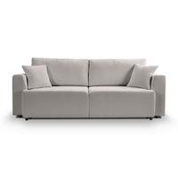 Schlafsofa Point Hellgrau - Hellgrau/Schwarz, Basics, Holz/Kunststoff (250/95/99cm) - MID.YOU