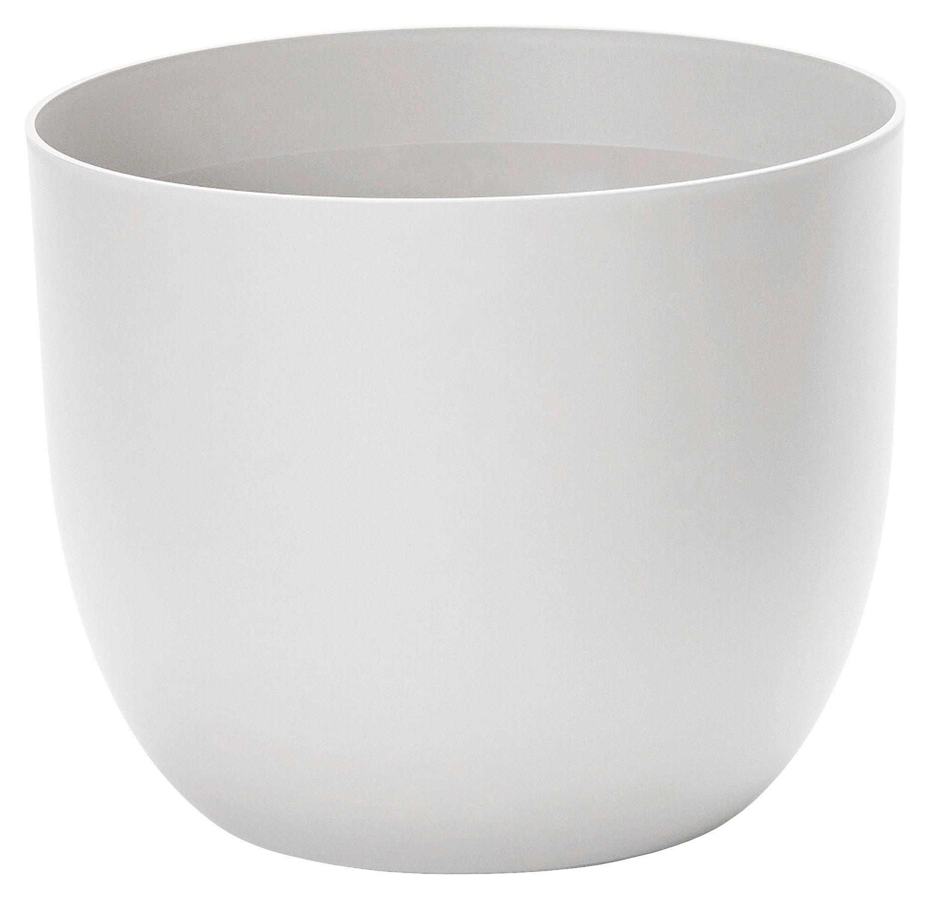 Übertopf Weiß matt - Weiß, Basics, Kunststoff (40/32,5cm)