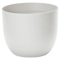 Übertopf Weiß matt - Weiß, Basics, Kunststoff (40/32,5cm)