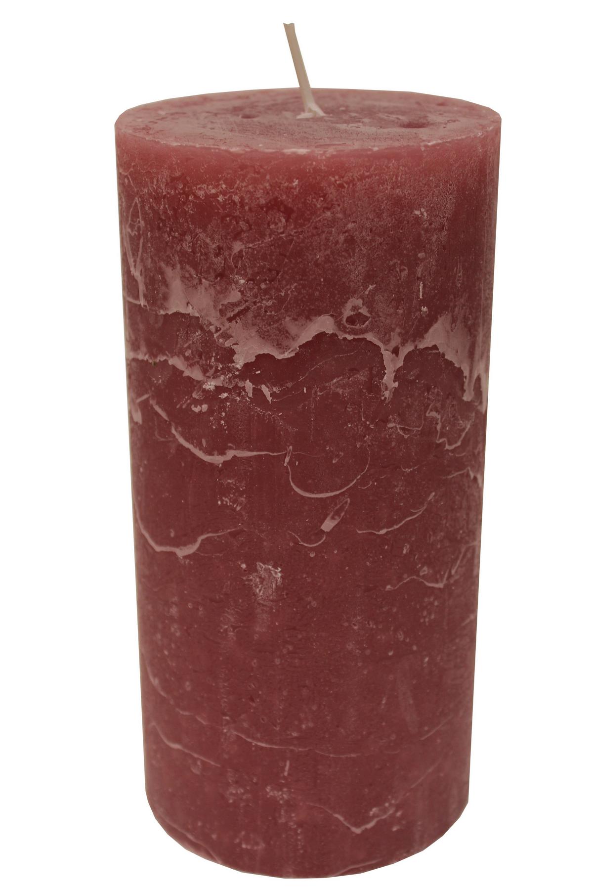 Stumpenkerze Ruth diverse Farben - Sandfarben/Pastellblau, MODERN (10/20cm) - Premium Living