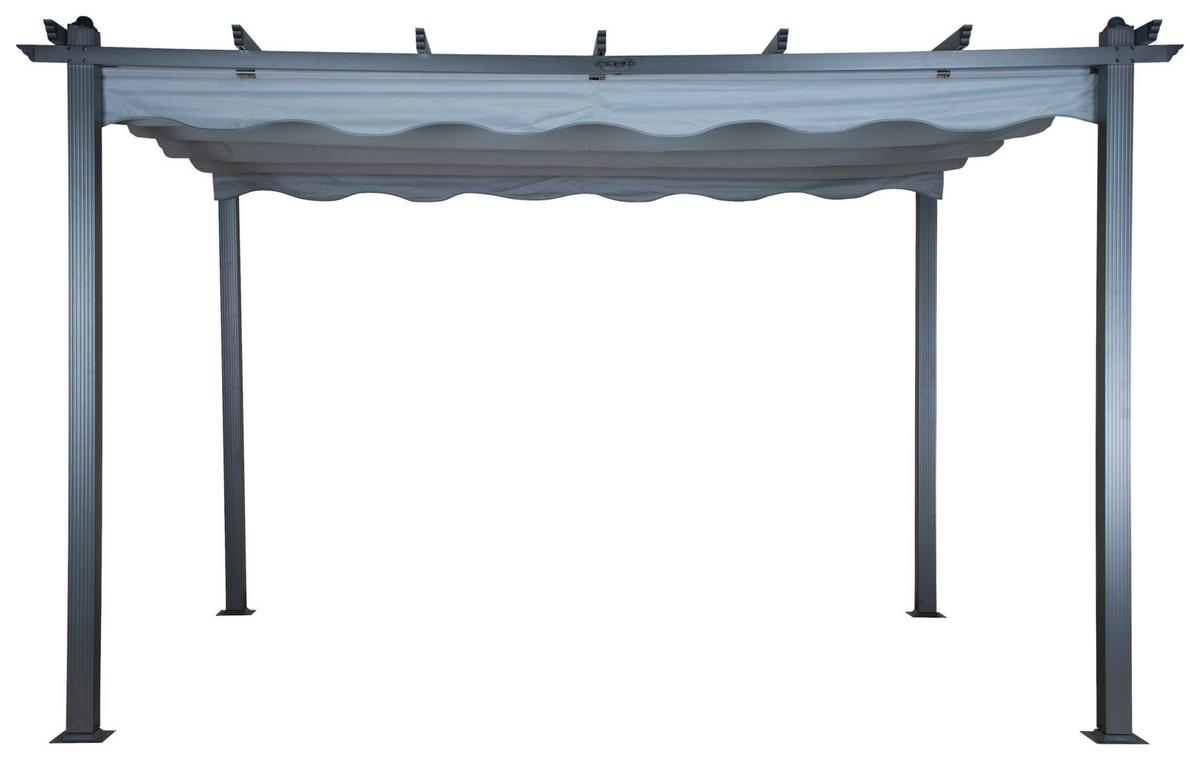 PERGOLA LAZIO - Grau, KONVENTIONELL, Textil (395/245/295cm) - Gardenson