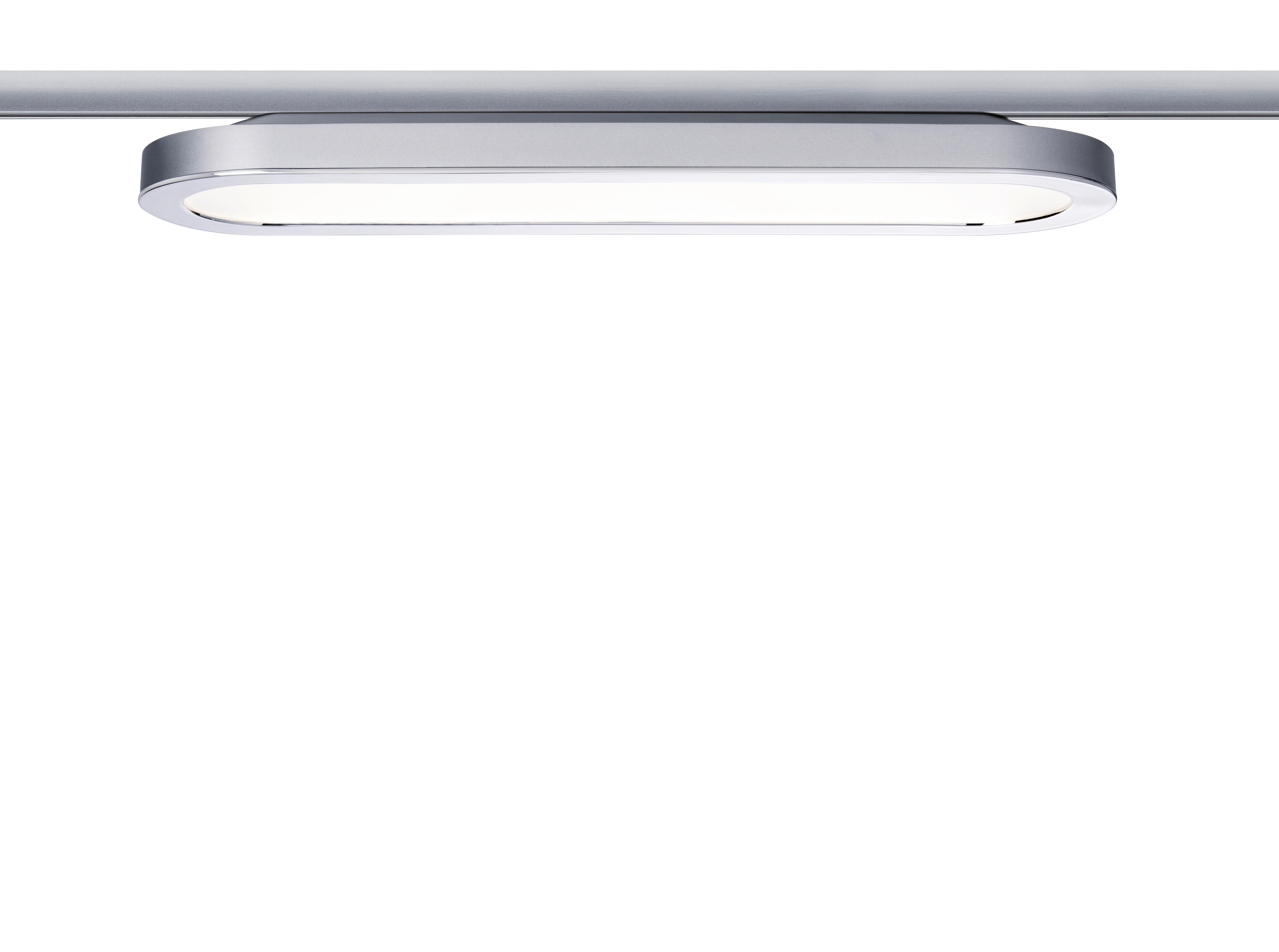 Schienensystem-Strahler Panel Loop in Chromfarben max. 7 W - Chromfarben, Design, Kunststoff (38/3,5/11cm) - Paulmann