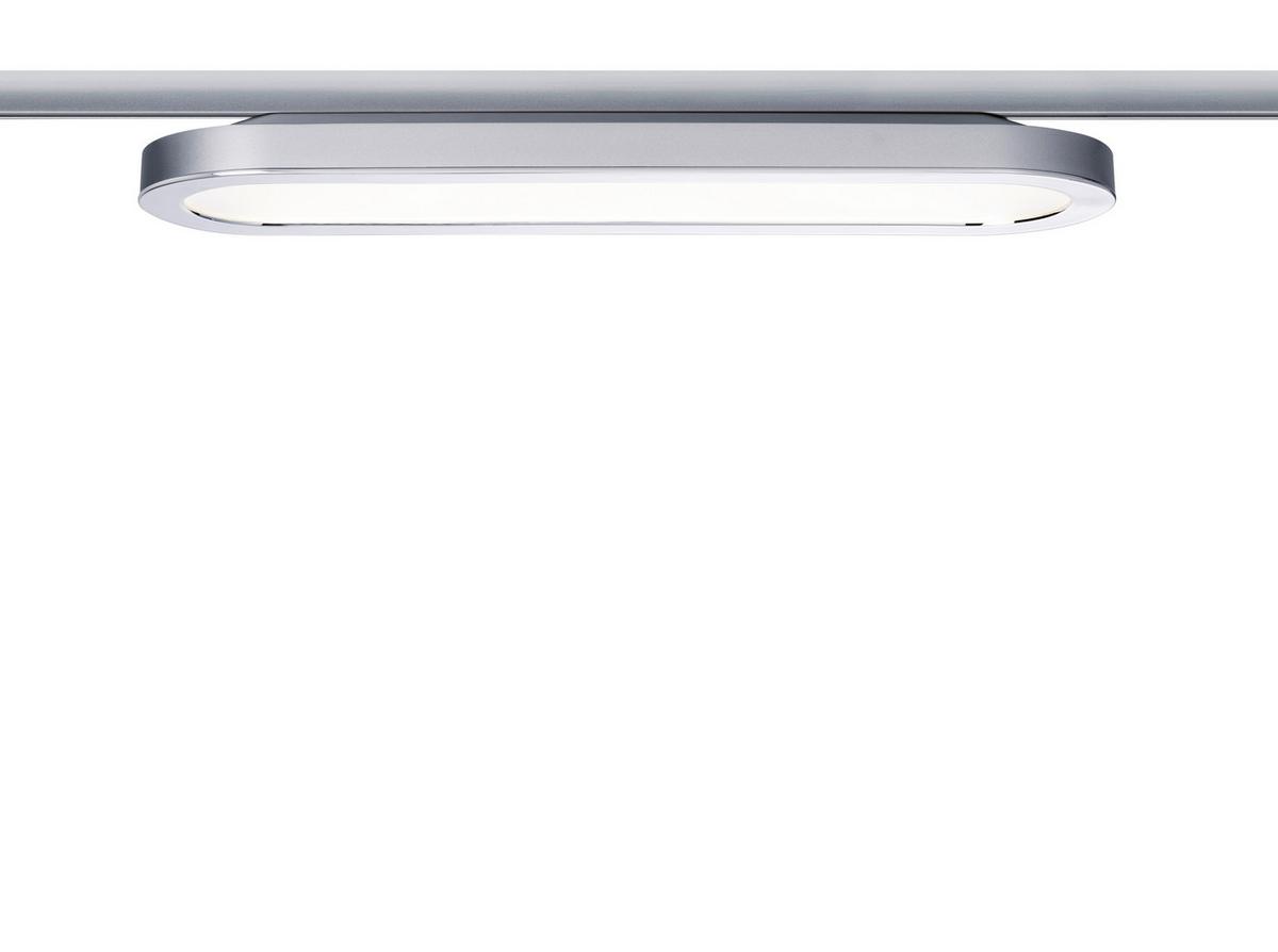 Schienensystem-Strahler Panel Loop in Chromfarben max. 7 W - Chromfarben, Design, Kunststoff (38/3,5/11cm) - Paulmann