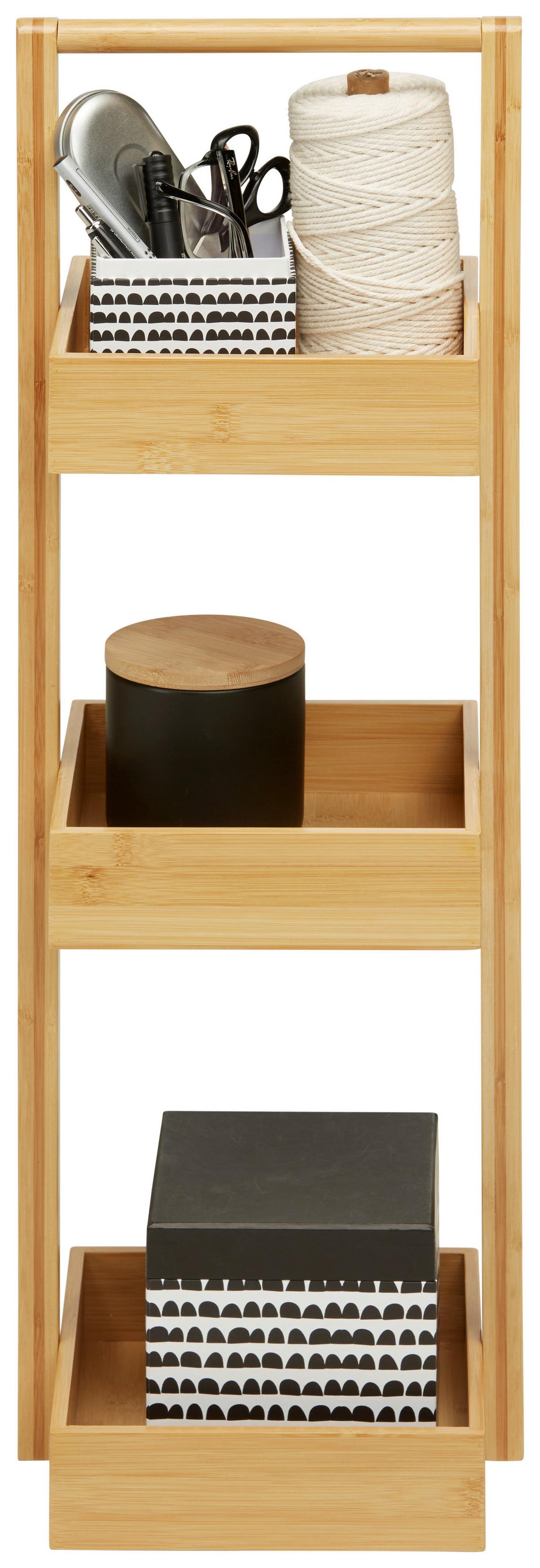 Standregal in Naturfarben - Braun, Modern, Holz (25/75/21cm) - ecoTree