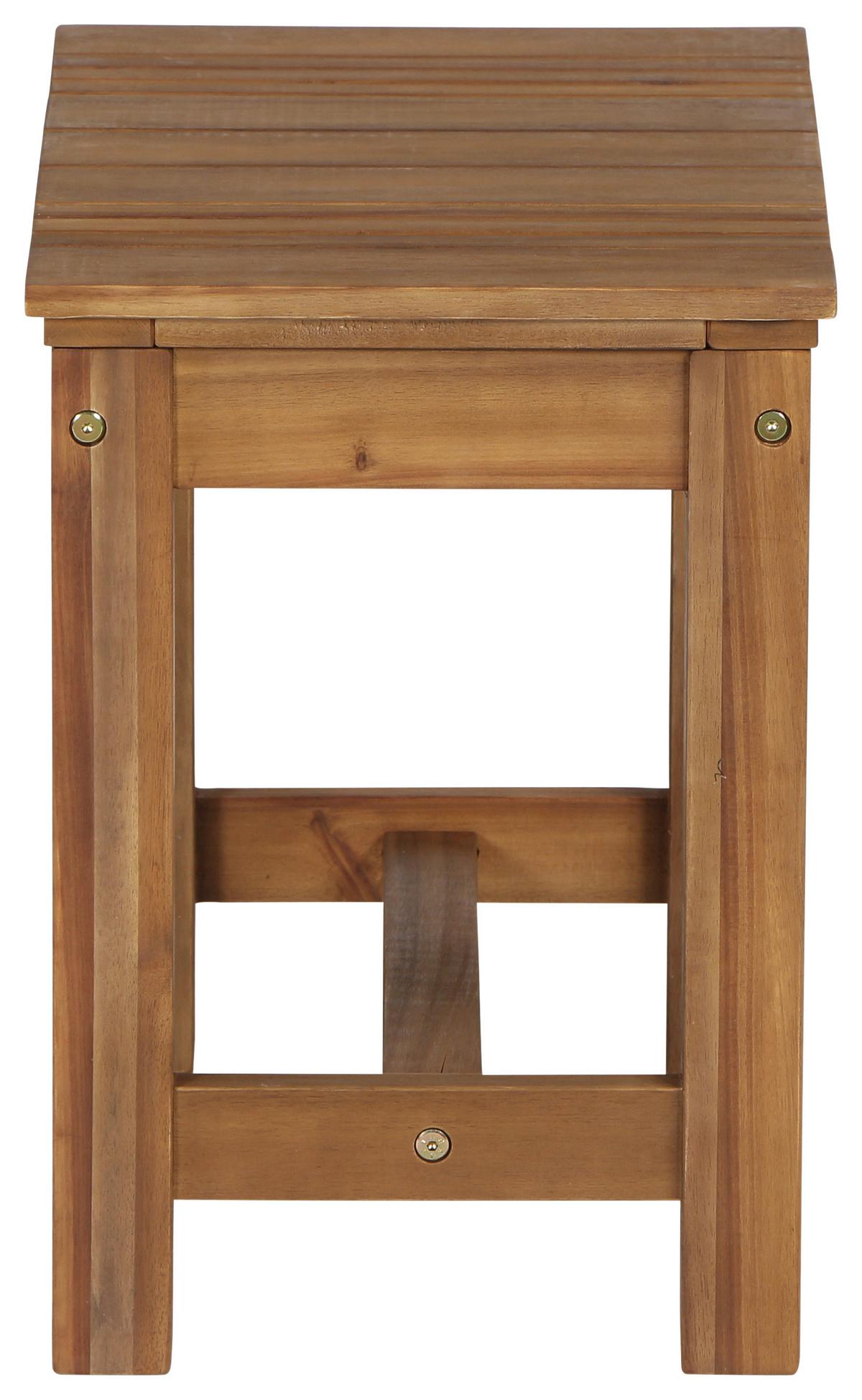 Gartenhocker Echtholz Akaziefarben - Akaziefarben, KONVENTIONELL, Holz (33/45/50cm) - Siena Garden