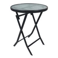 Vrtna Miza Sonlas L, 55cm - antracit, Moderno, kovina/steklo (55/70cm) - Gardenson