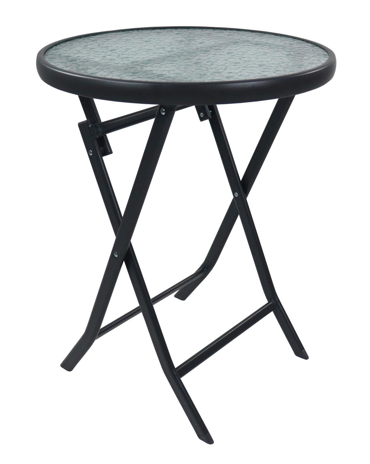 Vrtna Miza Sonlas L, 55cm - antracit, Moderno, kovina/steklo (55/70cm) - Gardenson