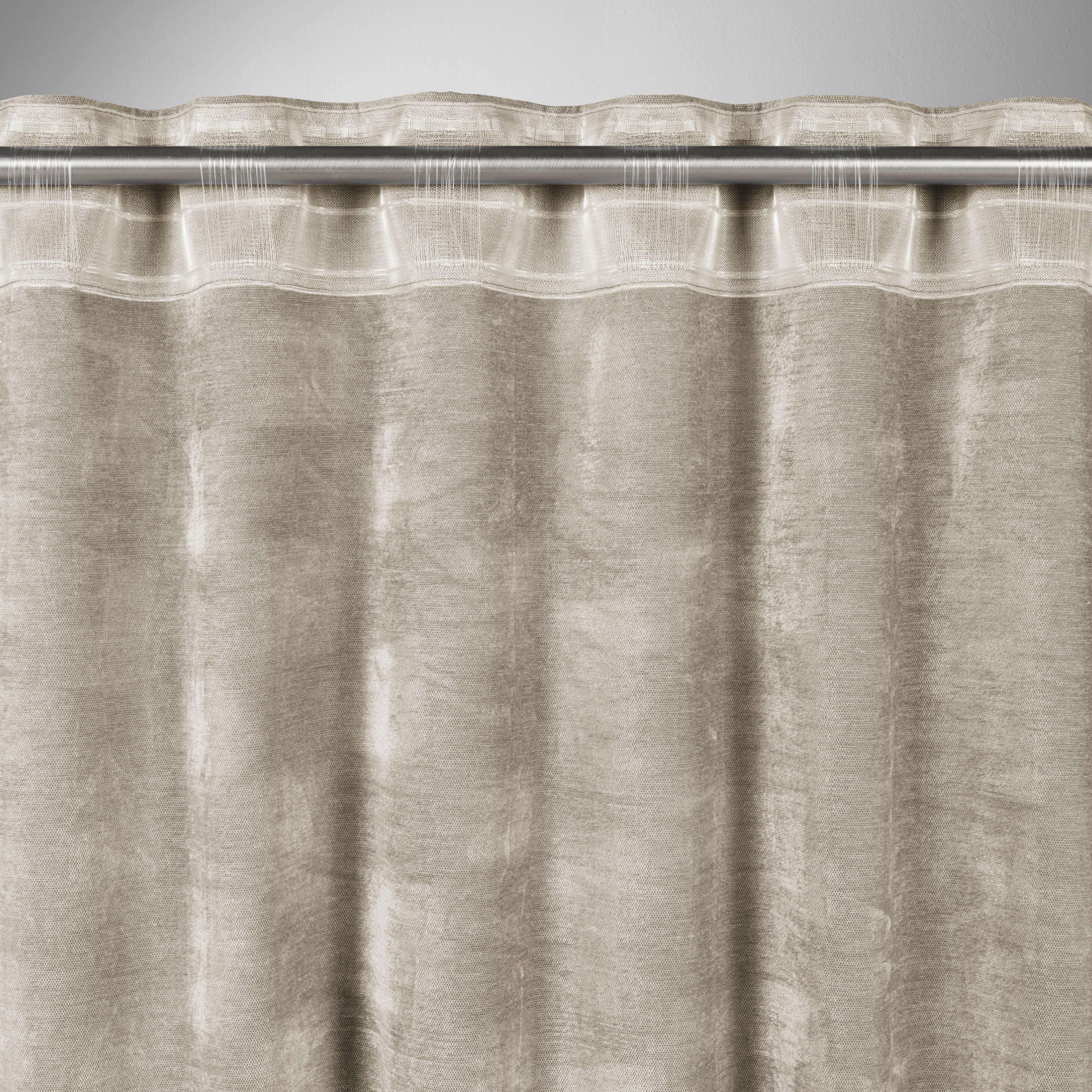 GARDINLÄNGD CASPER - sandfärgad, Klassisk, textil (140/245cm) - Mömax