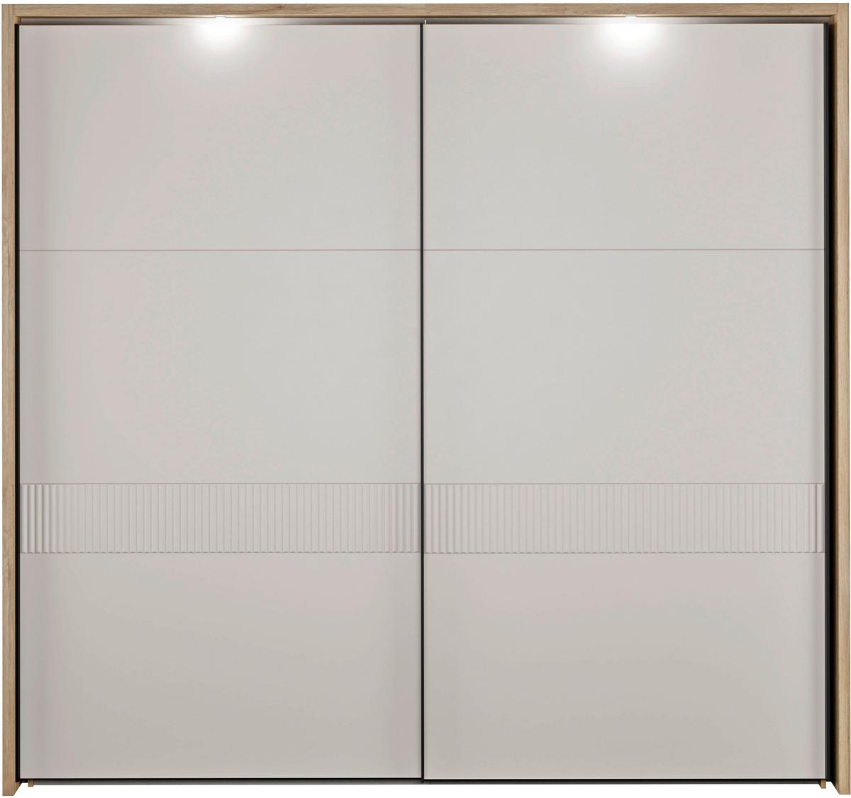 Ormar S Kliznim Vratima Seravel - boje hrasta/boje pijeska, Konvencionalno, drvni materijal/metal (231,1/215,9/63,8cm) - Modern Living