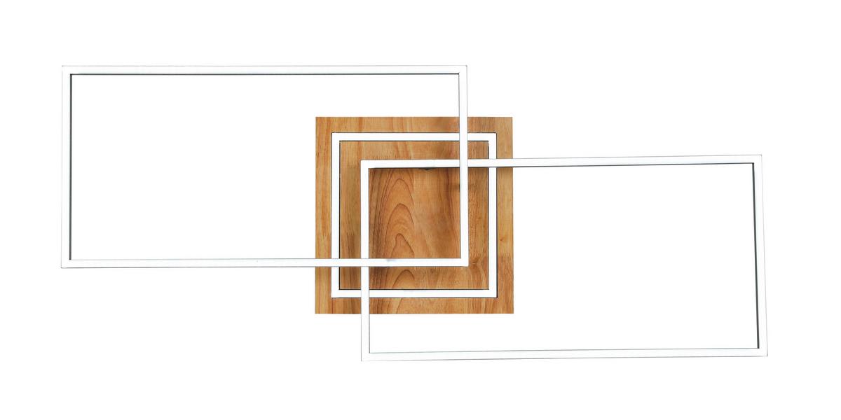 LAMPA SUFITOWA LED HARUTO - kolor naturalny/czarny, Trend, tworzywo sztuczne/metal (86/46/11cm) - Novel