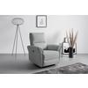 FAUTEUIL RELAX JENSON - gris clair/noir, MODERN, métal/textile (86/103/92cm) - Mömax