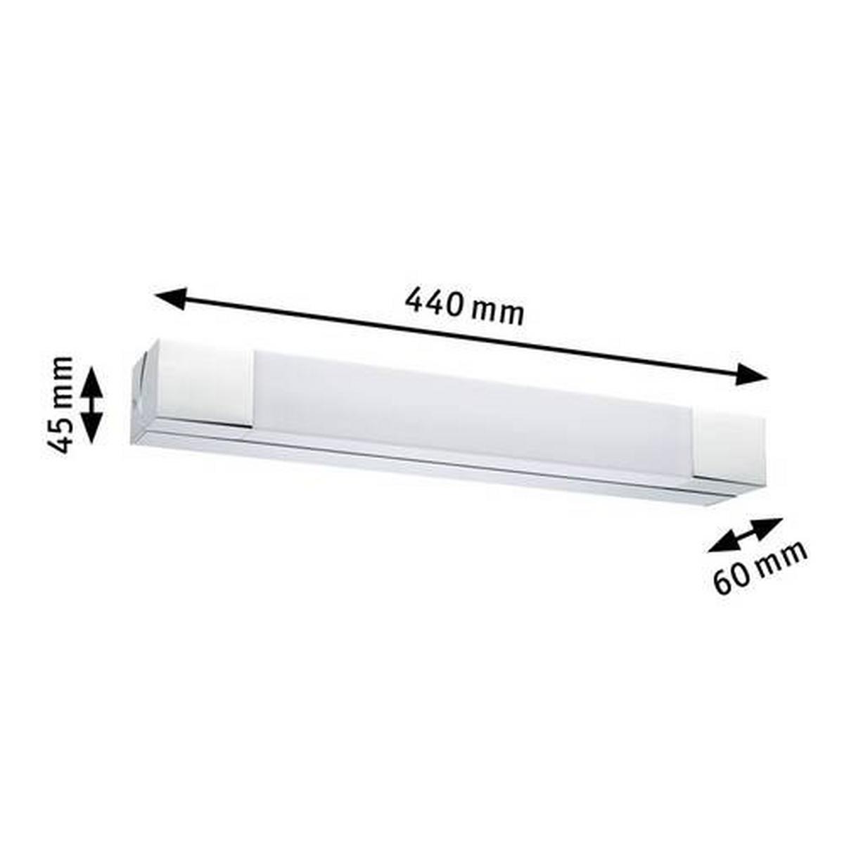 Wandleuchte Quasar in Weiß/Chromfarben max. 7,5 W - Chromfarben/Weiß, Basics, Kunststoff/Metall (4,5cm) - Paulmann