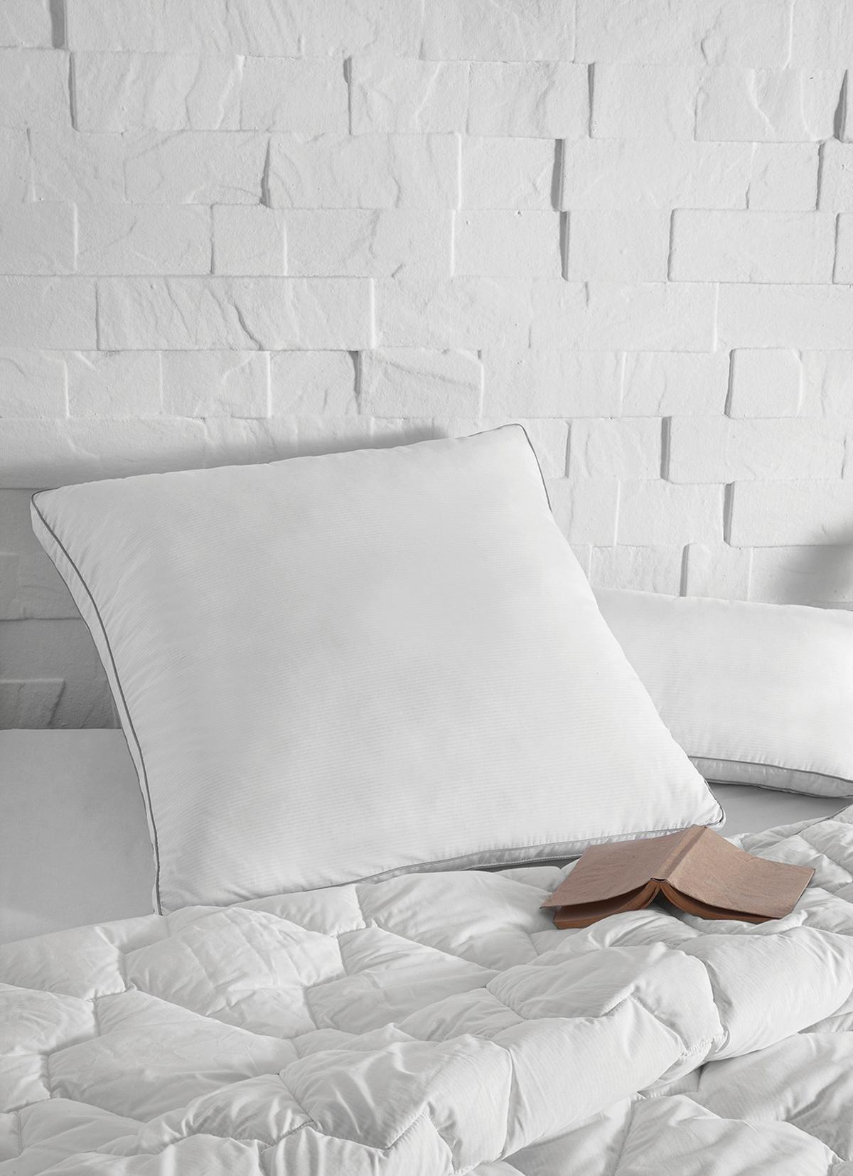 Kopfkissen Tesla Sleep ca. 80x80x12,4 cm Weiß - Weiß, Basics, Textil (80/80/12,4cm) - Yatas