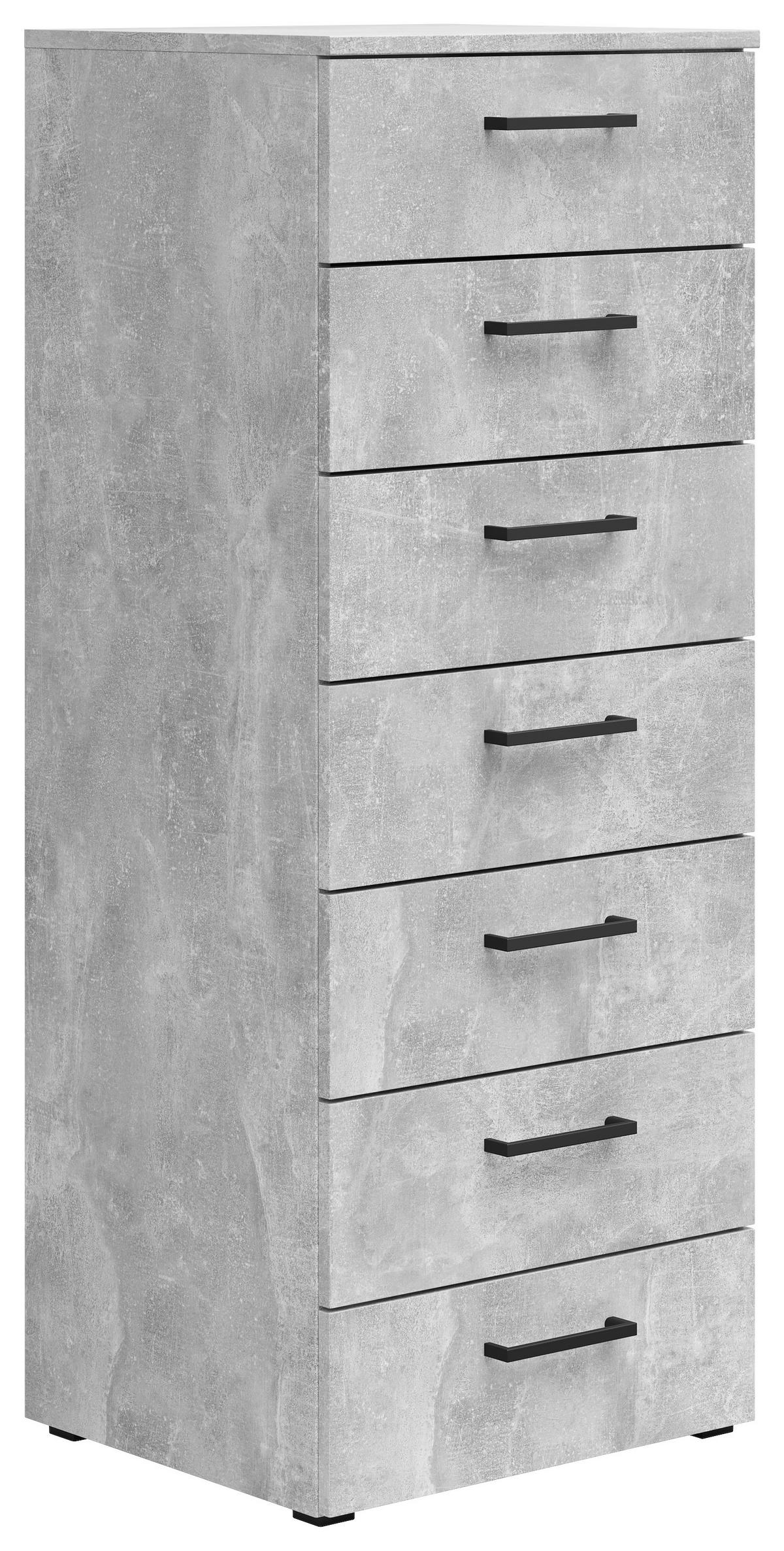 Kommode Multistauraum Grau - Anthrazit/Schwarz, Modern, Holzwerkstoff/Kunststoff (45/115/40cm) - Premium Living